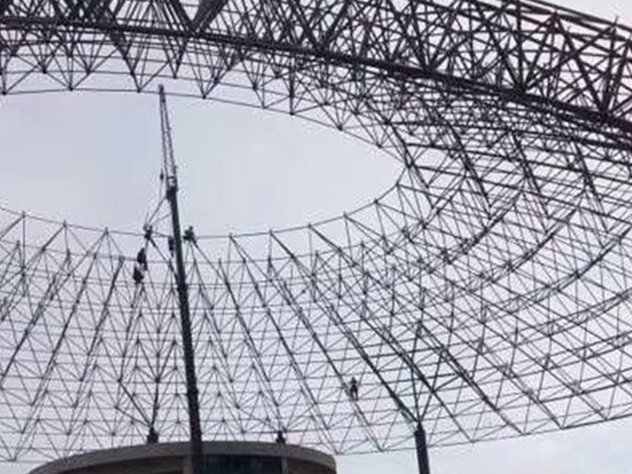 遵化篮球馆球形网架厂家价格