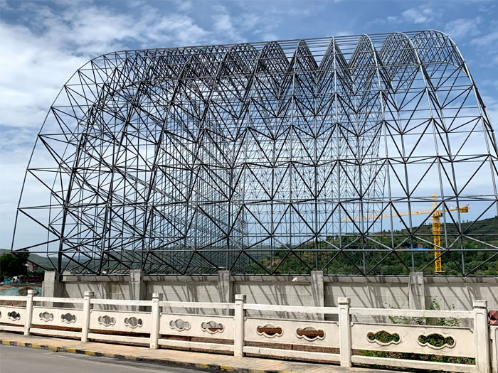 遵化山寨矿储煤棚网架